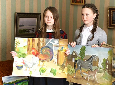 Детские рисунки стали экспонатами музея-квартиры писателя Василия Белова 